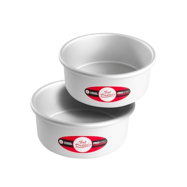 Fat Daddios Moules à Gâteau Ronds en Aluminium Anodisé, Ensemble de 2 Pcs, 7 x 3 Pouces