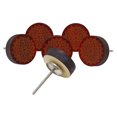 thumbnail image 3 of IBA Indianbeautifulart Mandala Rouge Gravé Boutons de Garde-Robe en Bois Tiroir 10 Pcs, 3 of 3