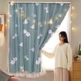 thumbnail image 1 of -Install Self-Adhesive Curtains For Bedroom Window - No Drilling Needed Light-Filtering For Cozy Ambiance, 1 of 6