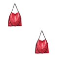 thumbnail image 3 of kurtrusly 1/2/3 Wide Application Convenient And Practical Chain Handbag For Women - Foldable Shoulder Bag Fashion PU Chain Shoulder Bag red 2PCS, 3 of 6