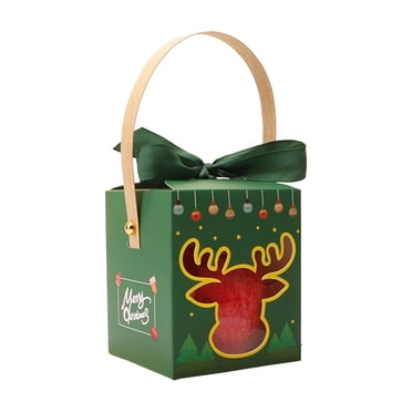 Yhmxh Christmas Christmas Eve Large Packaging Box Gift Box Packaging Box Portable Candy Gift Box Gift Box Outdoor Christmas Decorations Christmas Party Supplies Christmas Gifts for Kids Women Men