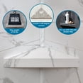 thumbnail image 3 of Palisade Vinyl Waterproof Corner Shower Shelf Dusty Pearl, 3 of 7
