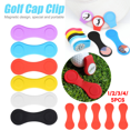 thumbnail image 2 of Support de Marqueur de Balle de Golf en Silicone, Pince de Calibration de Position de Mini Golf Magnétique, Fournitures de Golf Professionnelles Réutilisables, 2 Pcs, Jaune, 2 of 6