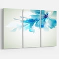 thumbnail image 1 of Design Art Tender Blue Abstract Flowers Canvas Print, 1 of 2