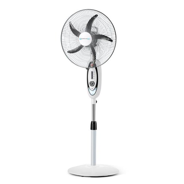 Technical Pro OFB16 Ventilateur Autoportant Rechargeable 16 Pouces avec Veilleuse à LED et Banque de Puissance