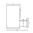 thumbnail image 2 of 48-in. W Floor Mount Wenge Vanity Set For 1 Hole Drilling  AI-9024, 2 of 9