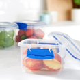 thumbnail image 4 of Sistema KLIP IT Rectangular Collection Food Storage Container, 13 oz./0.4 L, Clear/Blue, 3 Count, 4 of 8