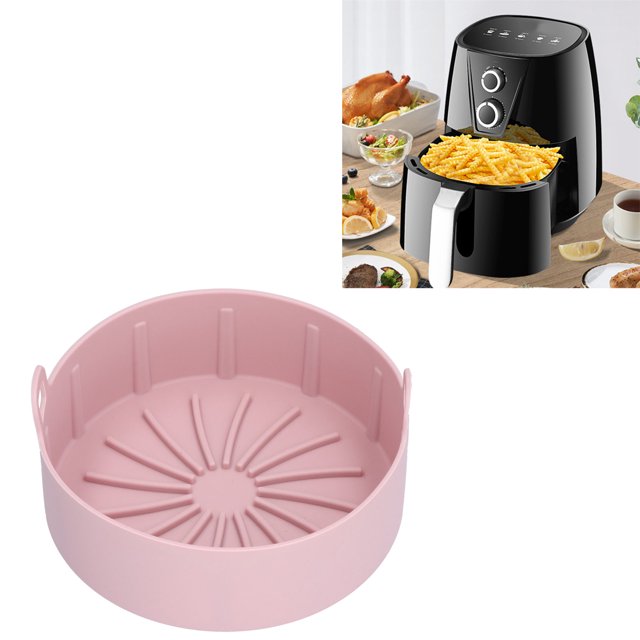 Cergrey Kitchen Utensils,Reusable Silicone Pot Replacement Kitchen Electric Fryer Basket Tray Baking Accessory ‑20℃‑220℃,Silicone Fryer Tray