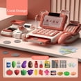 thumbnail image 3 of Cash Register for Kids, Pretend Play Cash Register with Scanner, Cuttable Food & Microphone Calculator, 3 of 8