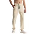 thumbnail image 2 of Sweatpants for Men 2025 Smooth Rib Straight Leg Loose Fit Drawstring Joggers with Pockets Mens Casual Pants Trousers, 2 of 5