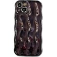 thumbnail image 1 of ORUYROP Designed for iPhone 13 Case,Water Ripple Pattern Curly Wave Frame Soft Cute Phone Cover for Men Women Girls（iPhone 13,Black）, 1 of 7