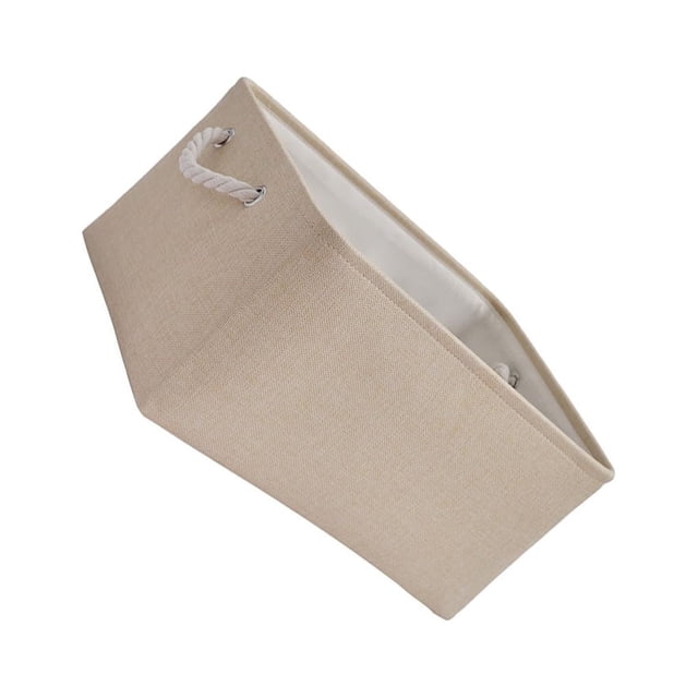 Maytalsory Sturdy Rope Handle Storage Bin Convenient And Reliable Storage Solution Beige 36*26*16 1Set