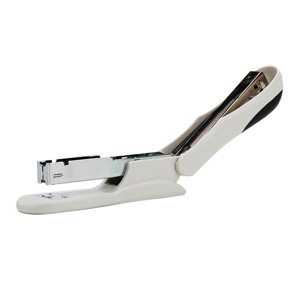 WRISTBIQUE 1Pc White Portable Desktop Stapler with 50 Staples Capacity and 180 Degree Binding Angle
