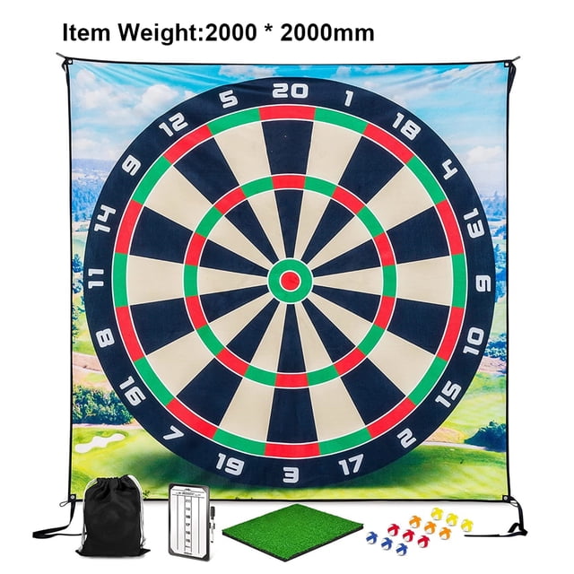 With Golfs Chipping Game with Sticky Balls and Darts Chipping Golfs & Dart Practice Mats Indoors Outdoors Games, Golfs Game Set