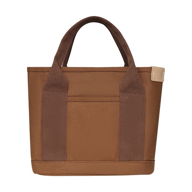 Agiferg Sac en Toile Mode Sac Fourre-Tout Sac de Rangement Sac à Main à Multiples Poches Sac à Poignée