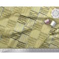 thumbnail image 2 of Soimoi Yellow Modal Satin Fabric Geometric African Print Fabric by the Yard 42 Inch Wide, 2 of 3