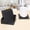 Black, variant on Fesfesfes Genuine Leather Coasteres Set with Cork Base,Heat-proof Desk Mat for Coffee Mugs,Wine Glasses, Office Dining Table Decor