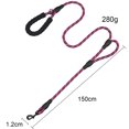 thumbnail image 2 of Dog Leash Reflective Nylon Double Handles Pet Walking Leash Dog Training Leash, 2 of 10