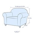 thumbnail image 3 of 2024 Solid Print Polyester Loveseat Slipcover  Chocolate, 3 of 6