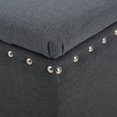 thumbnail image 5 of Noble House Tina Charcoal Fabric Storage Ottoman, 5 of 5