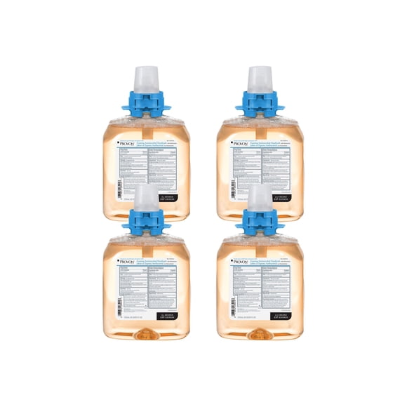 PROVON - Hand wash - foaming liquid - cartridge - 42.3 fl.oz - moisturizer - antibacterial - translucent amber (pack of 4)