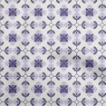 thumbnail image 1 of oneOone Velvet Dark Purple Fabric Asian Block Floral Craft Projects Decor Fabric Printed By The Yard 58 Inch Wide, 1 of 4