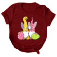 thumbnail image 1 of Shorts pour Femmes Décontractés Shorts Décontractés pour Femmes Amples à Col Rond Manches Courtes Haut Blouse T-Shirt à Imprimé de Lettres, 1 of 4