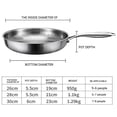 thumbnail image 3 of HHBEAUTY Pure Titanium Pan, 100% Titanium Pans for Cooking Non Stick, Stainless Steel Hammered Pan Pro, for Cooking, Frying, Baking, 3 of 9