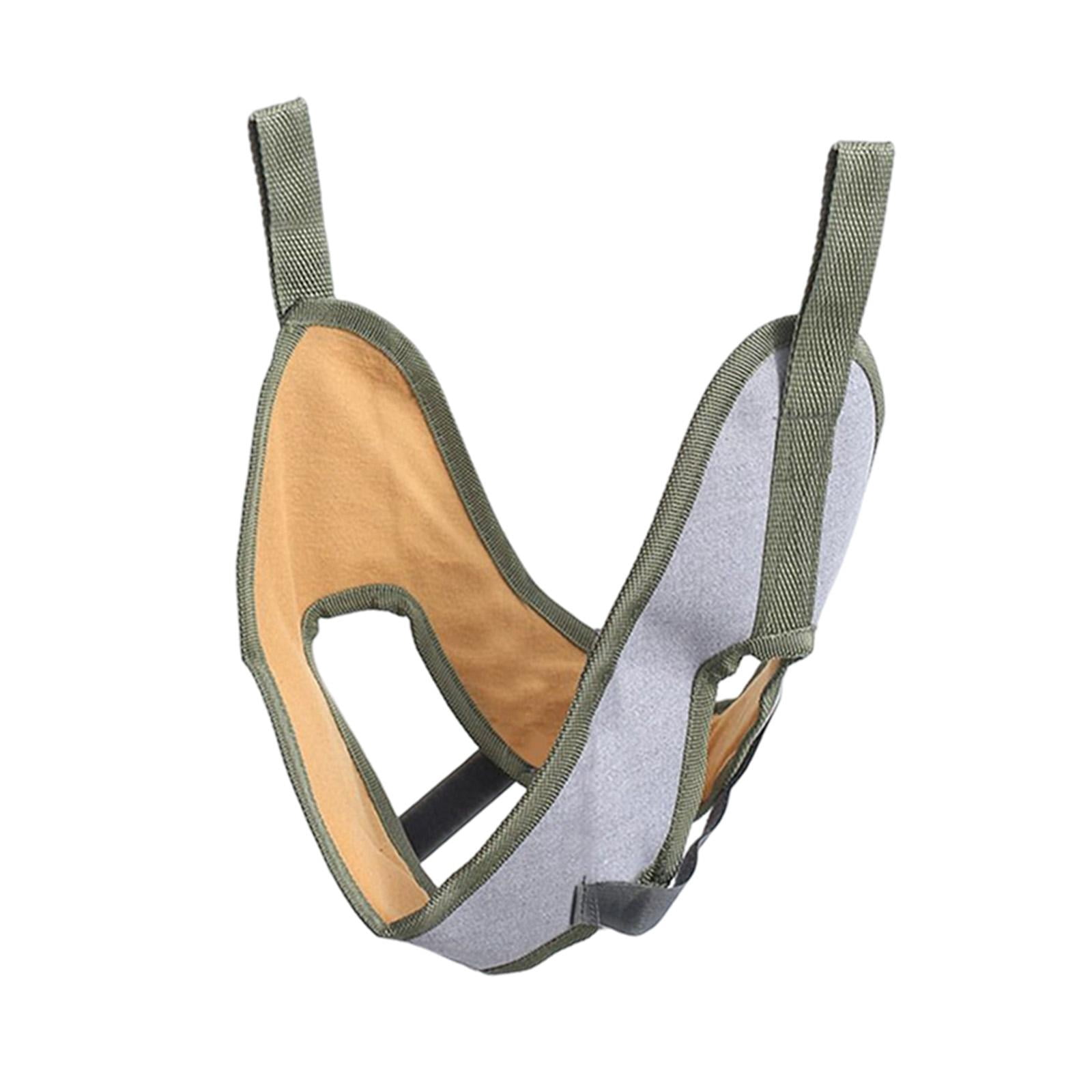 lionlar Cervical Neck Traction Device Chin Cover Physical Helps Disc Bulges Neck Gray Canvas