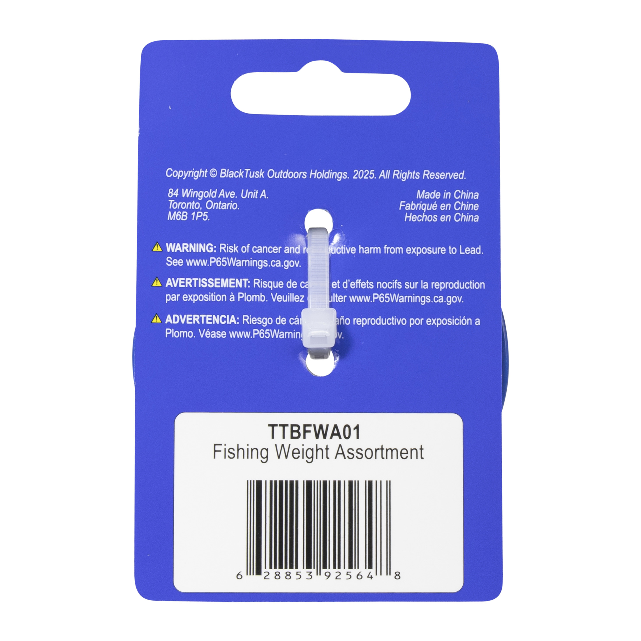 J-Rigged Tackle Supply Fishing Weight Assortment