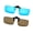 Mirrored Blue+Brown, variant on Joopin 2 Pairs Polarized Clip On Sunglasses Over Eyeglasses for Men Women UV Protection (black+brown)