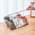 thumbnail image 1 of Yhmxh Kitchen Gadgets Kitchen Essentials Plastic Tea Bag Divided Storage Organizer Container Box With Lid For Kitchen Cabinet Countertop Pantry Hold Coffee Pods Seasoning Packets Condiments, 1 of 9