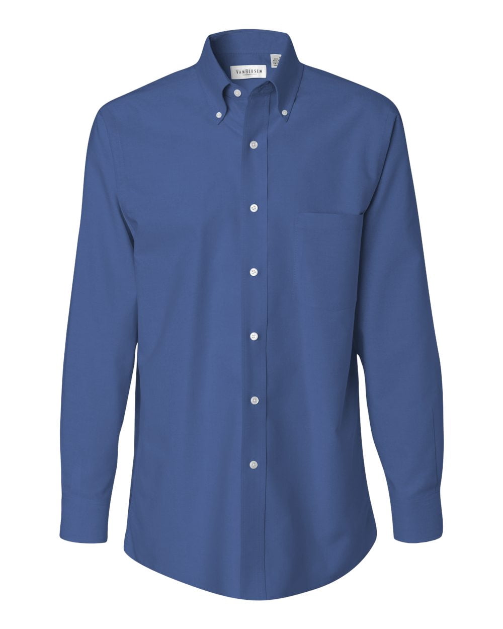Van Heusen Chemise Oxford à Manches Longues pour Homme, m, Bleu Anglais