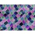 thumbnail image 4 of oneOone Tissu Jersey Viscose Texturé Imprimé Géométrique Marocain BTY 60 Pouces de Large, 4 of 4