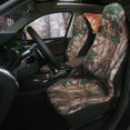 thumbnail image 2 of Camo Universal Front Car Seat Covers Highback Bucket Seat CoversFit Most Cars Trucks SUVS Vans Auto Fabric Seat Covers Camouflage Forest Pattern Car Seat Protector, 2 of 8