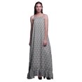 thumbnail image 1 of Bimba Robe de Nuit Imprimée de Papillons Gris Pièce pour Femmes Longue à Bretelles Spaghetti Robe Maxi Vêtement de Nuit Robe Petite, 1 of 5