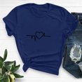 thumbnail image 2 of Diufon Hauts de la Saint-Valentin pour Femmes, Tunique Décontractée à Manches Courtes, Chandail à Col Rond, Blouse Tendance Mignonne à Imprimé Graphique, 2 of 6