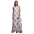 thumbnail image 1 of Bimba White4 Floral Leaves & Begonia Nightwear For Women Printed Nightgown Spaghetti Strap Maxi Dress Sleepwear XX-Grand, 1 of 5
