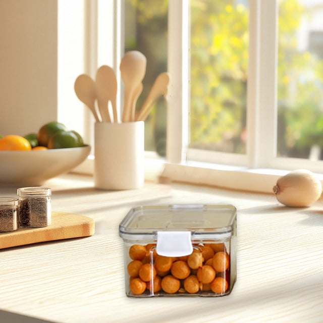 TIMIFIS Storage Container, Kitchen Appliances Clear Airtight Food Storage Container with Lids Plastic Dry Food Canisters for Kitchen Pantry Organization and Storage Dishwasher Safe