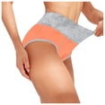 thumbnail image 3 of RKSTN 4Pc Womens Boxer Briefs High Waist Full Coverage Briefs Soft Breathable Postpartum Panties Patchwork Color Stretch Underpants, 3 of 9