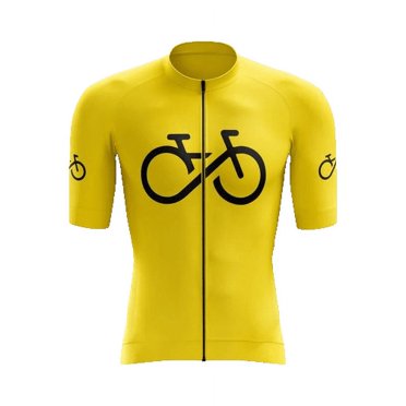 Bike Forever II Yellow Cycling Jersey - M