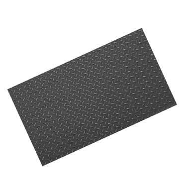 KFFKFF Rouleau de Plancher de Garage, Tapis de Plancher de Garage 4 x 7 Pi, Tapis Protecteur de Plancher en PVC à Losanges Épaissi 2,2 mm, Noir