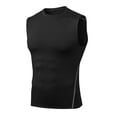 thumbnail image 1 of Men's Athletic Compression Shirts Sleeveless Tank Top Slim Running Sports Workout Base Layer Undershirt, 1 of 6