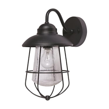 Xtricity - Outdoor Wall Light, Height 14.17 '', From Edgar Collection, Black