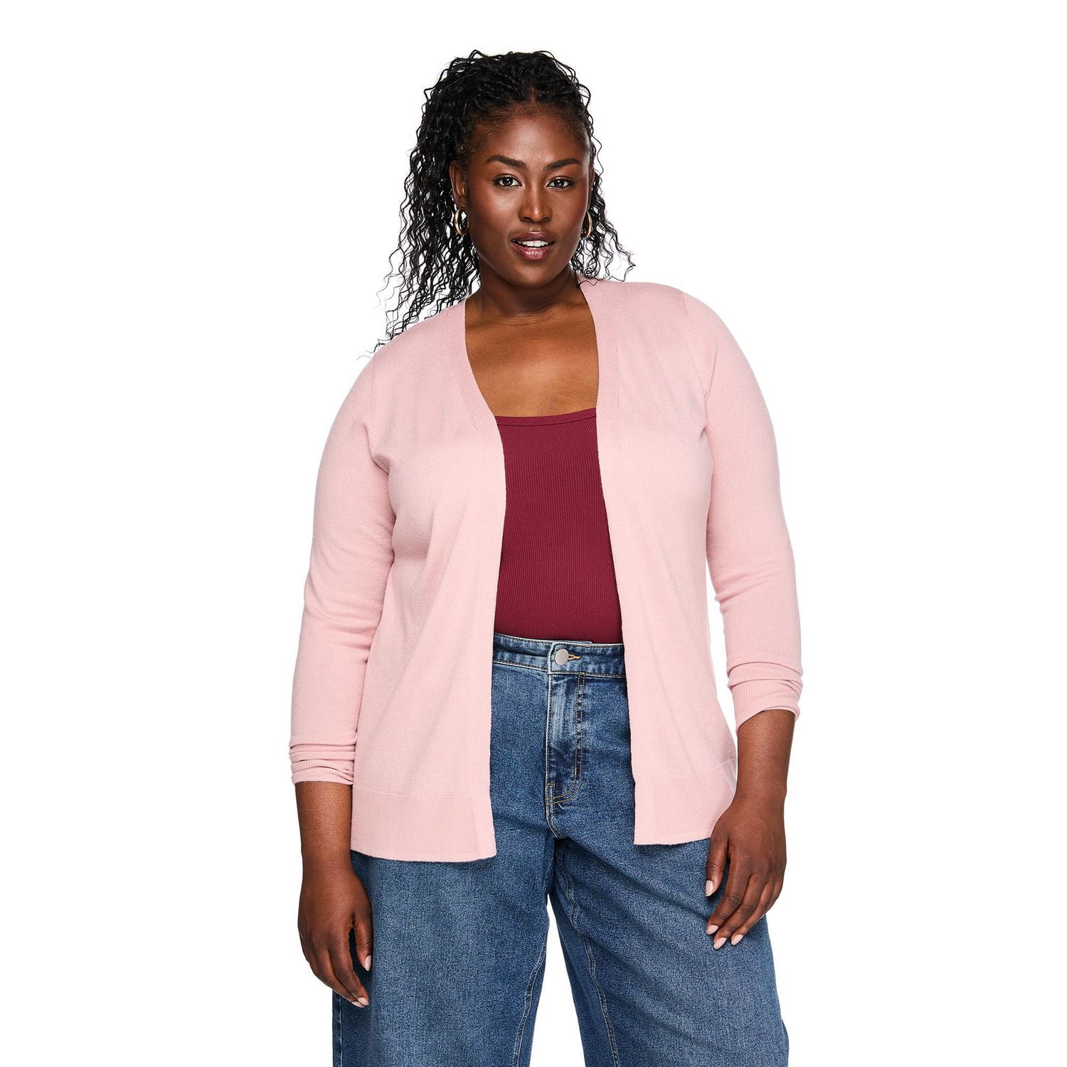 Cardigan ouvert sur le devant Lane Bryant Plus pour femmes