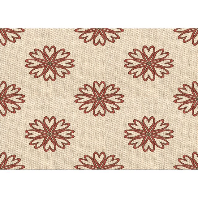 Ahgly Company Machine Washable Indoor Rectangle Transitional Wheat Beige Area Rugs, 5' x 7'