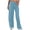 Light Blue, variant on LOVZFMLL Women's Pants, High Waist Jogger Stripe Side Lightweight Wide Leg Workout Sweatpants Black, S