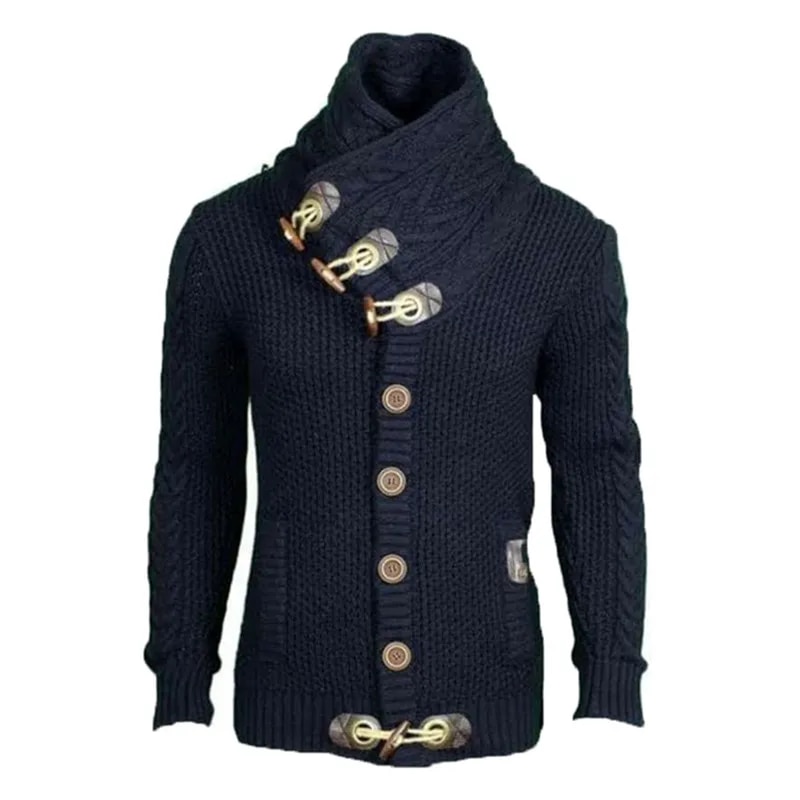 ZOGAA Manteau Chandail pour Homme Automne Hiver Cardigans Tricotés Manteaux