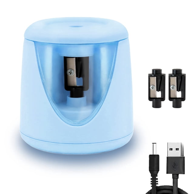 Electric Pencil sharpeners for Kids, Small Battery Operated Pencil Sharpener for Colored #2 No.2 HB
