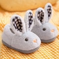 thumbnail image 2 of Kcodviy Cute Autumn and Boots for Kids Winter Girls Slippers Flat Snow Boots for Toddler Boys Bottom Soft Warm and Boys Snow Boot Comfortable Solid Color Cartoon Rabbit Shape, 2 of 3